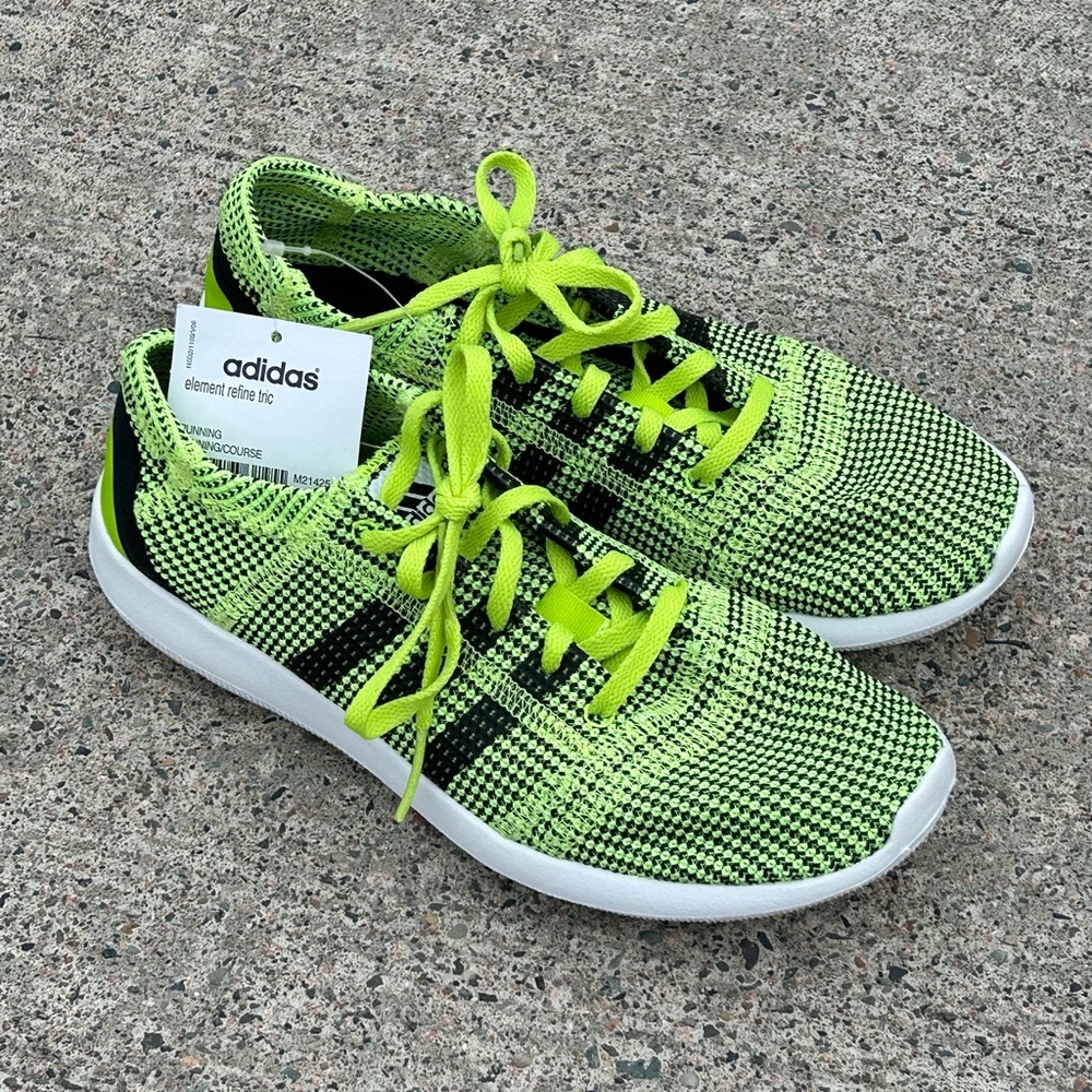 Mens Adidas Element Refine Tricot Running Shoes Sneakers